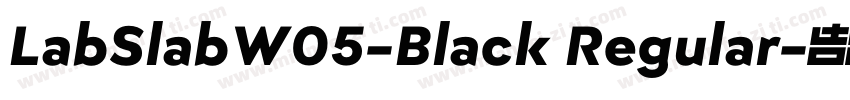 LabSlabW05-Black Regular字体转换
